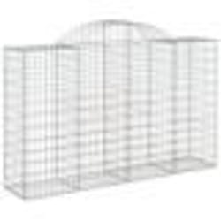 vidaXL Panier de gabions arqué 200x50x120/140 cm Fer galvanisé