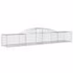 vidaXL Panier de gabions arqué 300x50x40/60 cm Fer galvanisé
