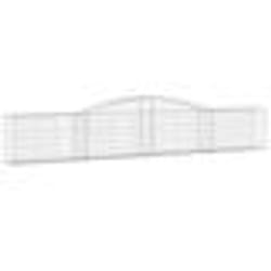 vidaXL Panier de gabions arqué 400x30x60/80 cm Fer galvanisé