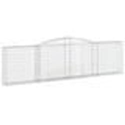 vidaXL Panier de gabions arqué 400x30x100/120 cm Fer galvanisé