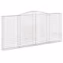 vidaXL Panier de gabions arqué 400x30x180/200 cm Fer galvanisé