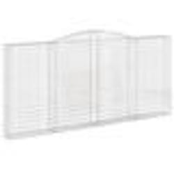 vidaXL Panier de gabions arqué 400x30x180/200 cm Fer galvanisé