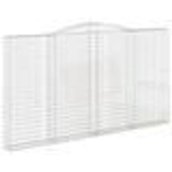 vidaXL Panier de gabions arqué 400x30x220/240 cm Fer galvanisé