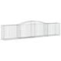 vidaXL Panier de gabions arqué 400x50x80/100 cm Fer galvanisé