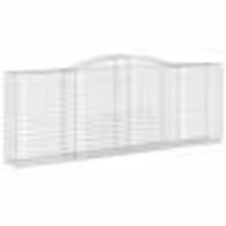 vidaXL Panier de gabions arqué 400x50x140/160 cm Fer galvanisé