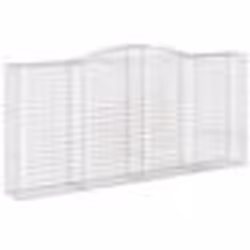 vidaXL Panier de gabions arqué 400x50x180/200 cm Fer galvanisé