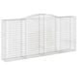 vidaXL Panier de gabions arqué 400x50x180/200 cm Fer galvanisé