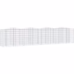 Ce lit surélevé à gabions arqué est un moyen pratique de créer une bordure solide pour les fleurs dans votre jardin et sur vo ...