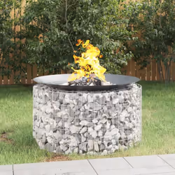 Ce foyer en gabion est un moyen pratique de créer une limite solide pour les grillades dans votre jardin et sur votre patio.  ...