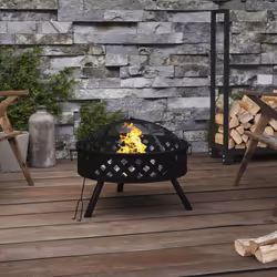 Ce brasero est idéal pour créer un peu plus de chaleur et une ambiance chaleureuse dans votre jardin ou sur la terrasse. Maté ...