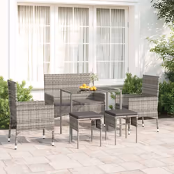 Profitez d'un moment de café confortable dans votre espace extérieur avec cet ensemble de salon de jardin ! C'est un compléme ...