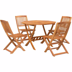 Cet ensemble de salle à manger de jardin en bois, au design élégant et contemporain, sera un excellent choix pour manger ou v ...