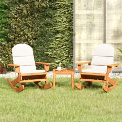 Ensemble de salon de jardin vidaXL - Bois acacia solide - Style Adirondack