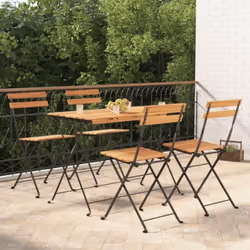 Cet ensemble de bistro pliable en bois est parfait pour dîner, lire et vous détendre avec votre famille et vos amis. Matériau ...