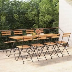 Vidaxl - Chaises de bistrot pliantes 8 pcs Bois de teck solide et acier