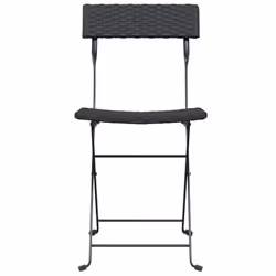 VidaXL 3152113 chaise d'extérieur Terrace Polyuréthane, Acier Noir - Vue supplémentaire 4