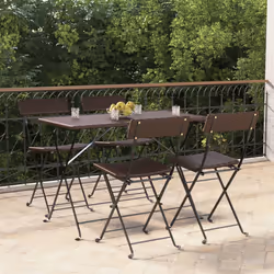 VidaXL 3152116 chaise d'extérieur Terrace Polyuréthane, Acier Marron