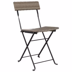 VidaXL 3152119 chaise d'extérieur Terrace Polyuréthane, Acier Gris