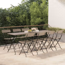 VidaXL 3152120 chaise d'extérieur Terrace Polyuréthane, Acier Gris