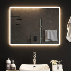 vidaXL Miroir de salle de bain à LED 60x80 cm