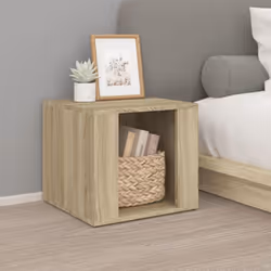 Cette table de chevet au design élégant est un supplément intemporel à votre décoration intérieure. Matériau robuste : le boi ...