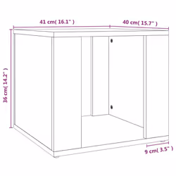 VidaXL 816548 Table de nuit et table de chevet Couleur du béton - Vue supplémentaire 8