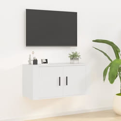 vidaXL Meuble TV mural Blanc 80x345x40 cm 816624