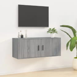 VidaXL Meuble TV mural - Sonoma gris