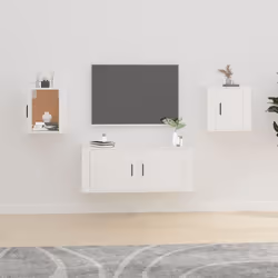 Ces meubles TV muraux présentent un design élégant et classique, ce qui en fait une extension décorative et pratique de votre ...