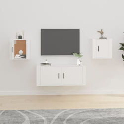 Vidaxl - Meubles tv muraux 2 pcs Blanc 40x34,5x40 cm