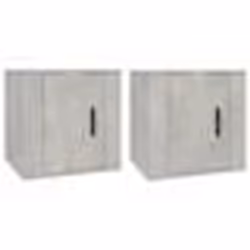 vidaXL Meubles TV muraux 2 pcs Gris béton 40x34,5x40 cm