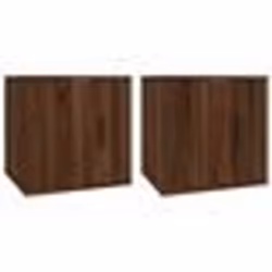 vidaXL Meubles TV muraux 2 pcs Chêne marron 40x34,5x40 cm