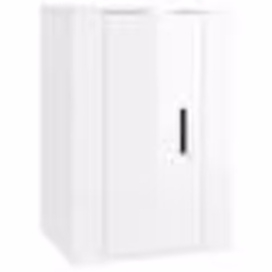 vidaXL Meuble TV mural Blanc brillant 40x34,5x60 cm