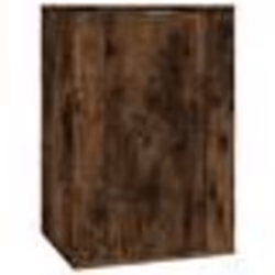 vidaXL Meuble TV mural Chêne fumé 40x34,5x60 cm