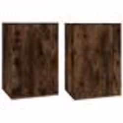 vidaXL Meubles TV muraux 2 pcs Chêne fumé 40x34,5x60 cm