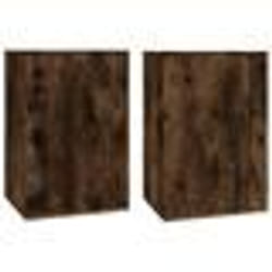 vidaXL Meubles TV muraux 2 pcs Chêne fumé 40x34,5x60 cm