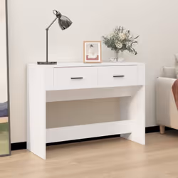 La conception polyvalente de cette table console épurée ajoute du style et du rangement à votre entrée, salon ou couloir. Mat ...