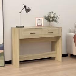 La conception polyvalente de cette table console épurée ajoute du style et du rangement à votre entrée, salon ou couloir. Mat ...