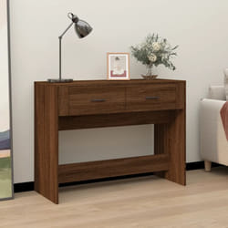 Vidaxl - Table console Chêne marron 100x39x75 cm Bois d'ingénierie