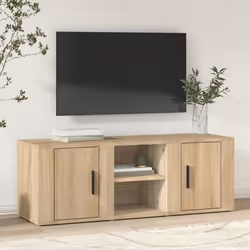 819431  vidaXL Meuble TV Chêne sonoma 100x315x35 cm Bois dingénierie
