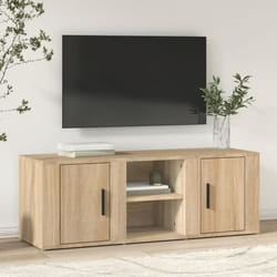 819431  vidaXL Meuble TV Chêne sonoma 100x315x35 cm Bois dingénierie