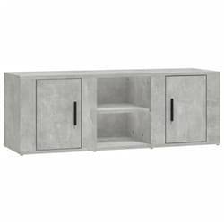 Vidaxl - Meuble tv Gris béton 100x31,5x35 cm Bois d'ingénierie