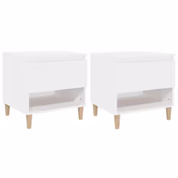 VidaXL 819533, Blanc, Bois, 500 mm, 460 mm, 500 mm, 2 pièce(s)