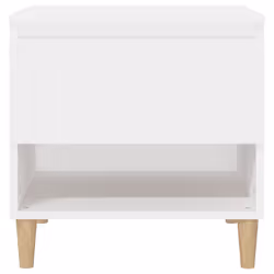 VidaXL 819533 Table de nuit et table de chevet Blanc - Vue supplémentaire 5