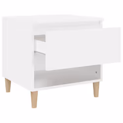VidaXL 819533 Table de nuit et table de chevet Blanc - Vue supplémentaire 7