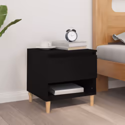 VidaXL 819534 Table de nuit et table de chevet Noir