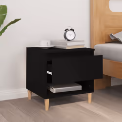 VidaXL 819534 Table de nuit et table de chevet Noir