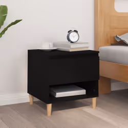 VidaXL 819535 Table de nuit et table de chevet Noir
