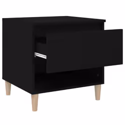 VidaXL 819535 Table de nuit et table de chevet Noir - Vue supplémentaire 7