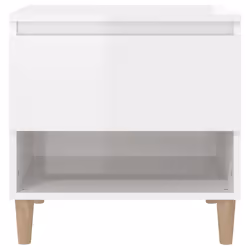 VidaXL 819536 Table de nuit et table de chevet Blanc - Vue supplémentaire 5